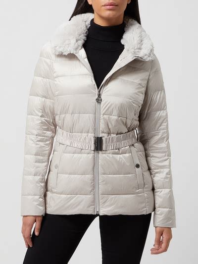 michael kors silber grau steppjacke|Designer.